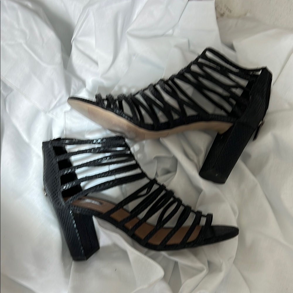 Tahari Woman Black Gladiator Heels